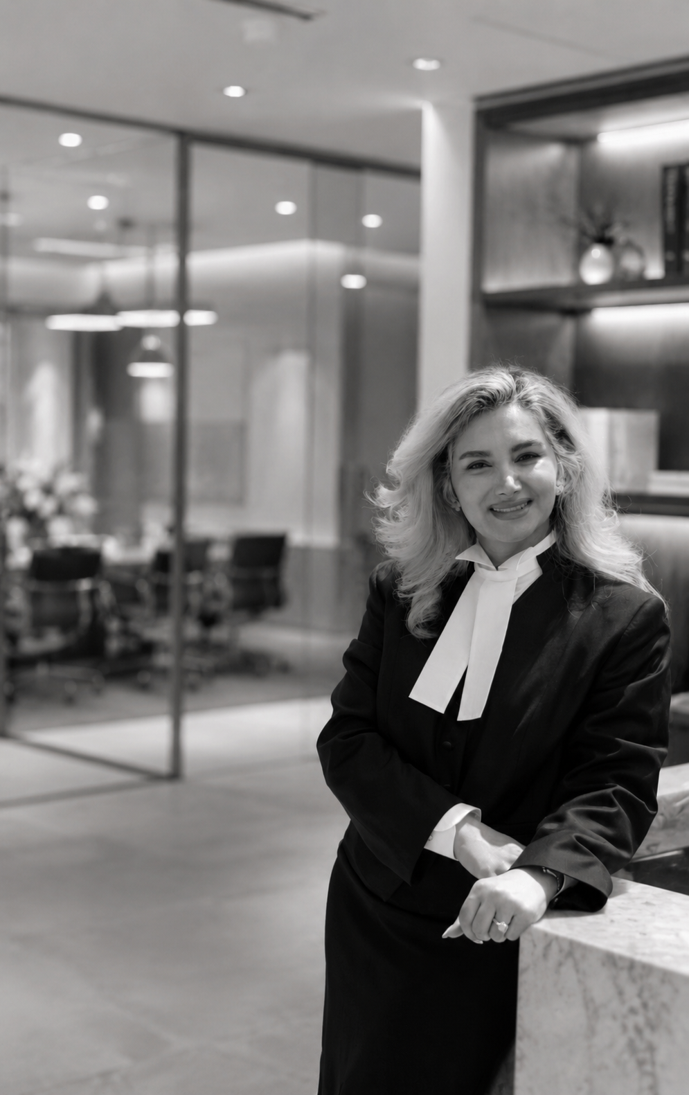 Fatemeh Meysami in her Ottawa law office